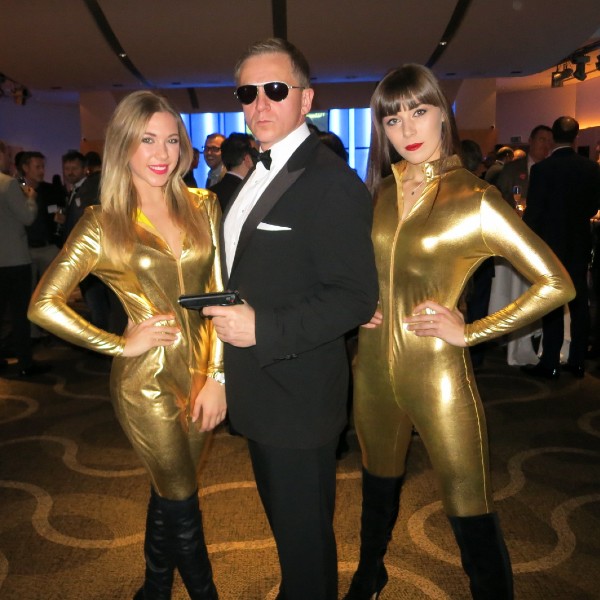 James bond and 2024 bond girl costume