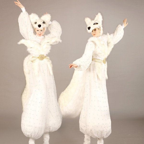 Stilt Walkers (Snow Foxes) 